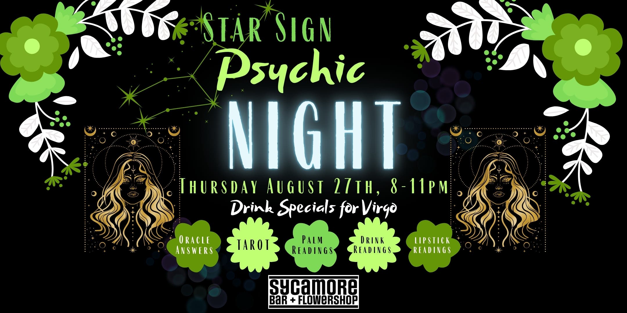Star Sign Psychic Night at Sycamore Brooklyn