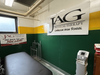Lynbrook High School's completed off-site athletic training room, featuring donated equipment from JAG Physical Therapy.
