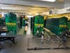JAG Physical Therapy branding in Lynbrook High School locker rooms highlighting partnership.