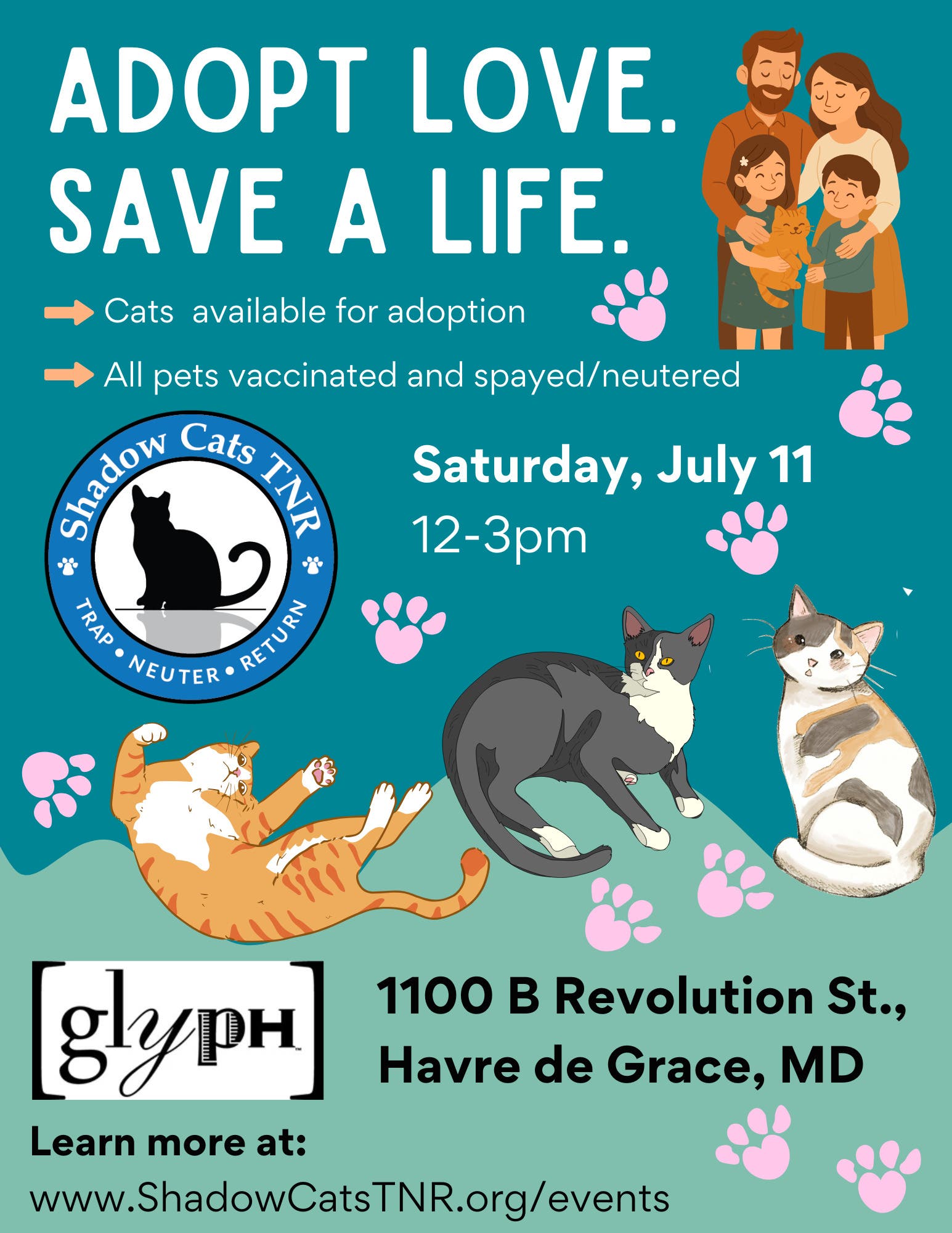 Shadow Cats TNR Adoption Event at Glyph
