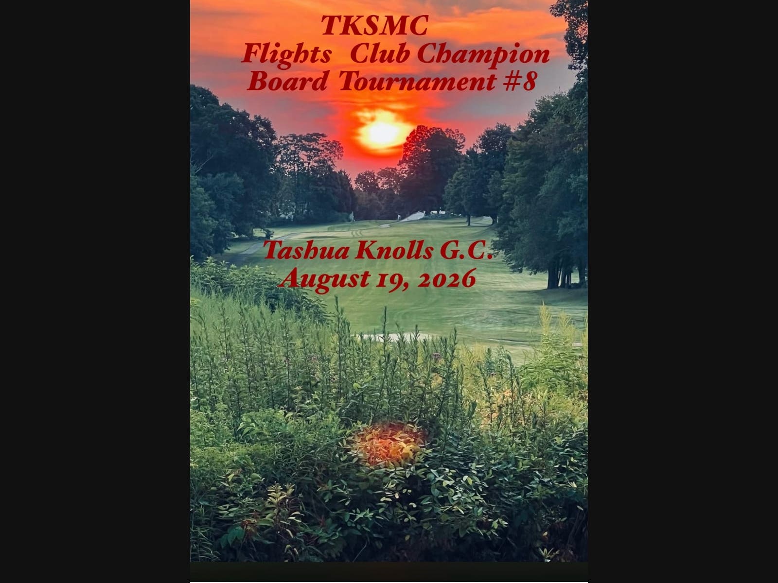 Tashua Knolls G.C. at sunrise