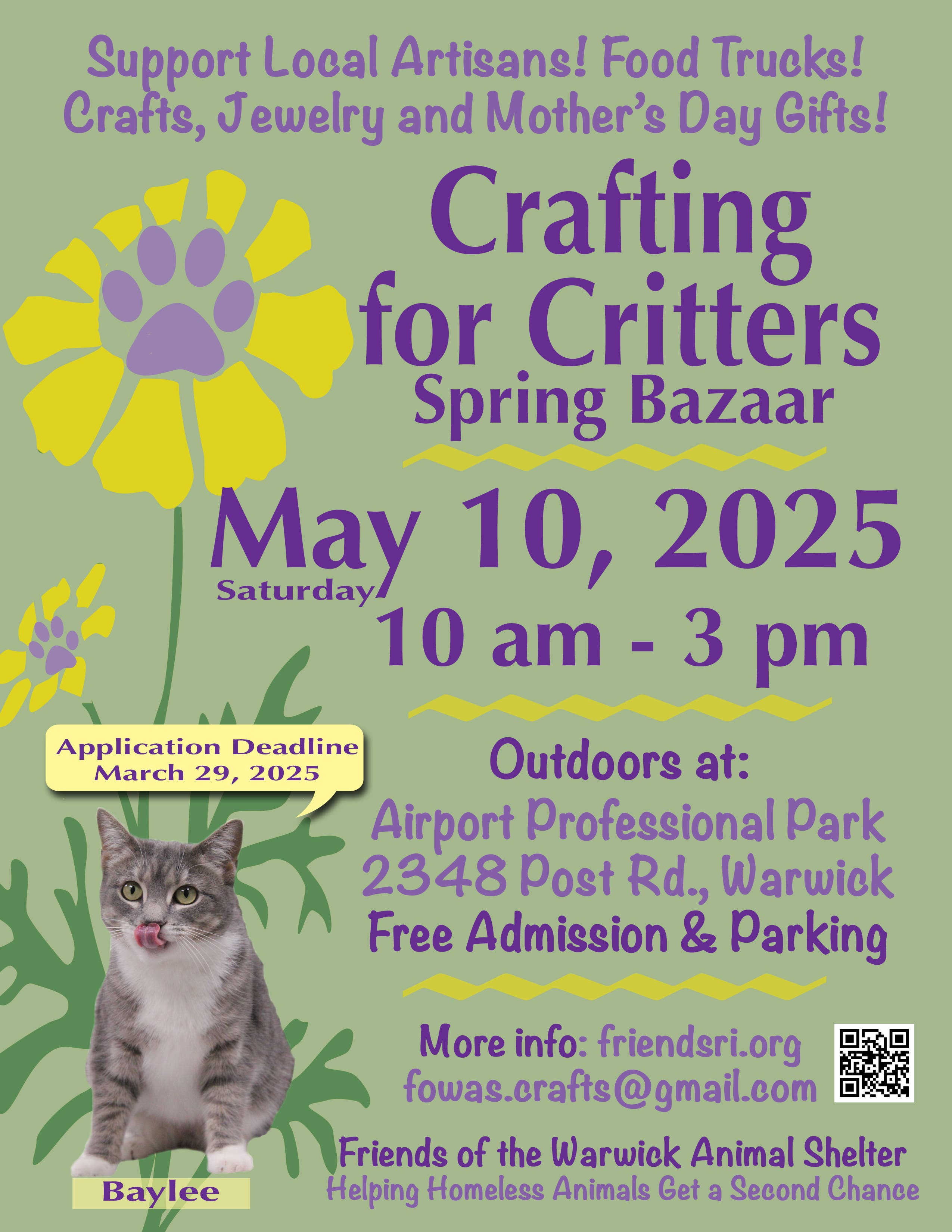 “Crafting for Critters” Spring Bazaar 