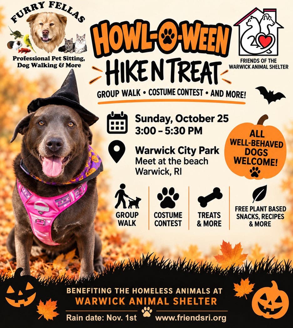Furry Fellas "Howl-o-ween Hike N Treat" to Help Homeless Animals