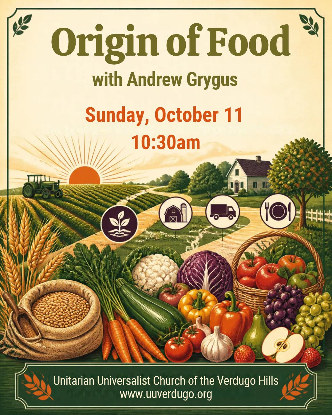 Sunday Service: Origin of Food