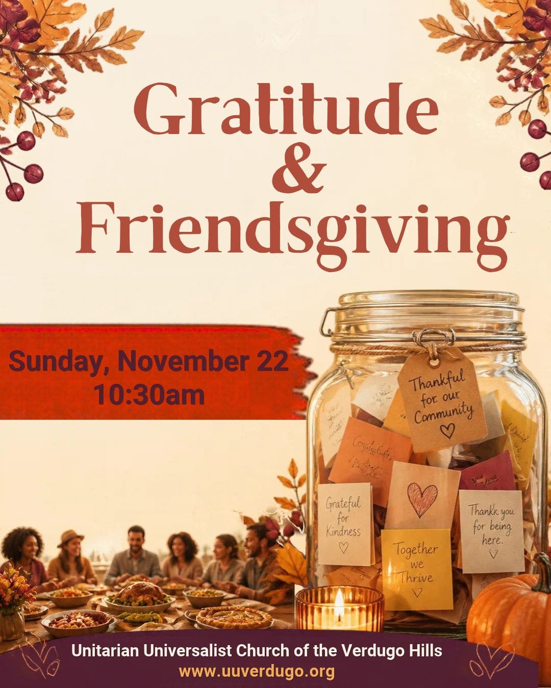 Sunday Service: Gratitude & Friendsgiving