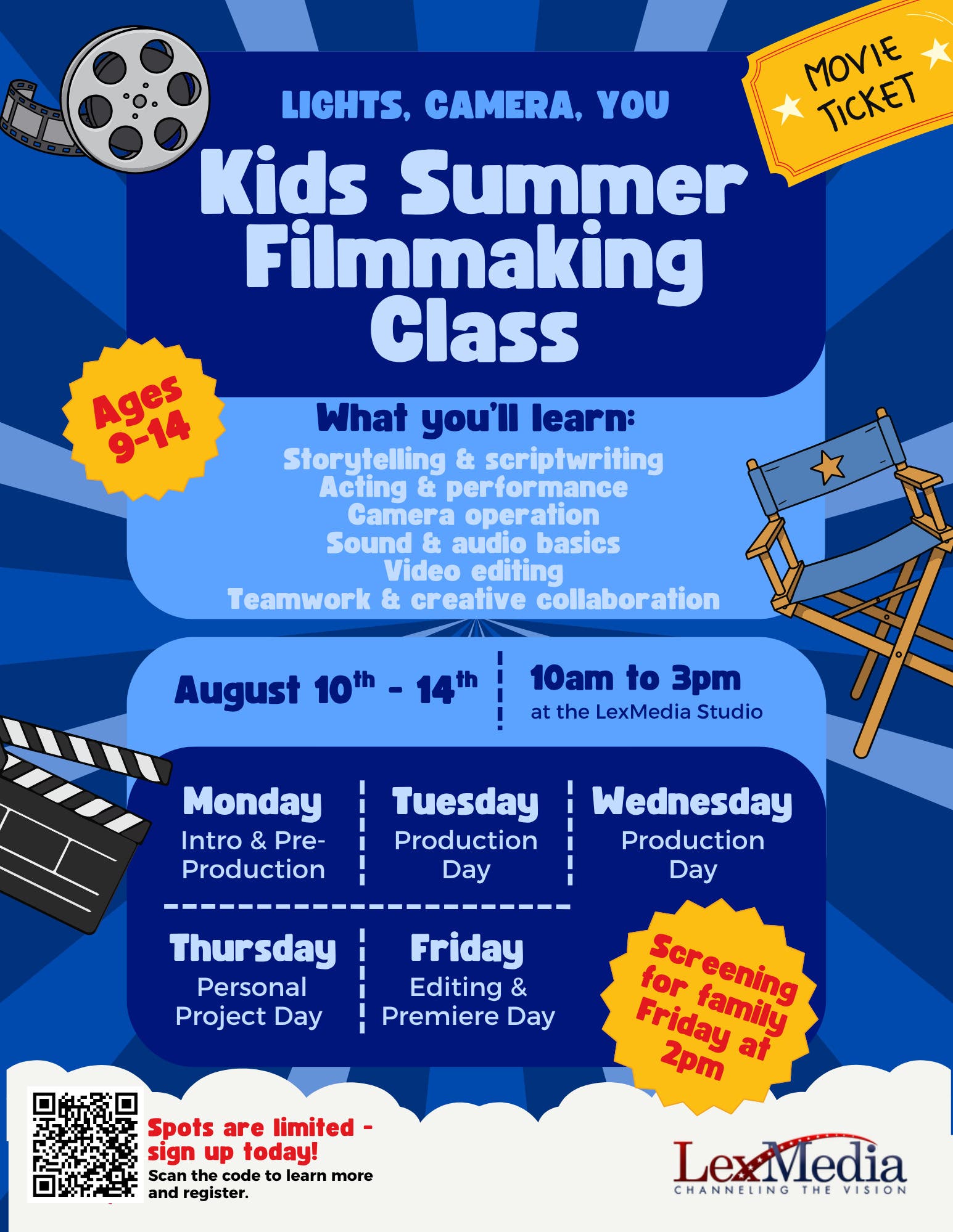 Kids Summer Filmmaking Class