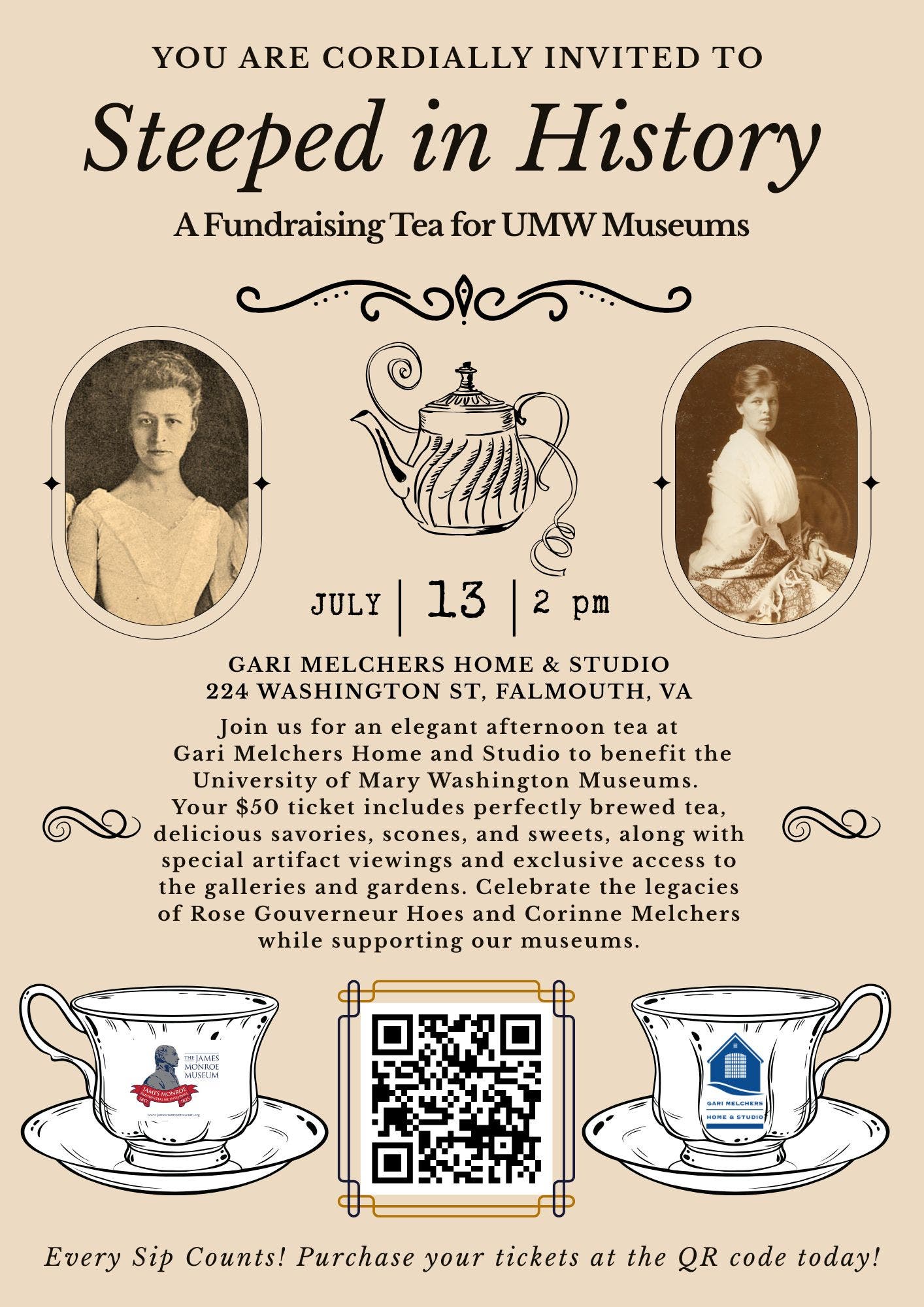 Steeped in History: A Fundraising Tea for UMW Museums