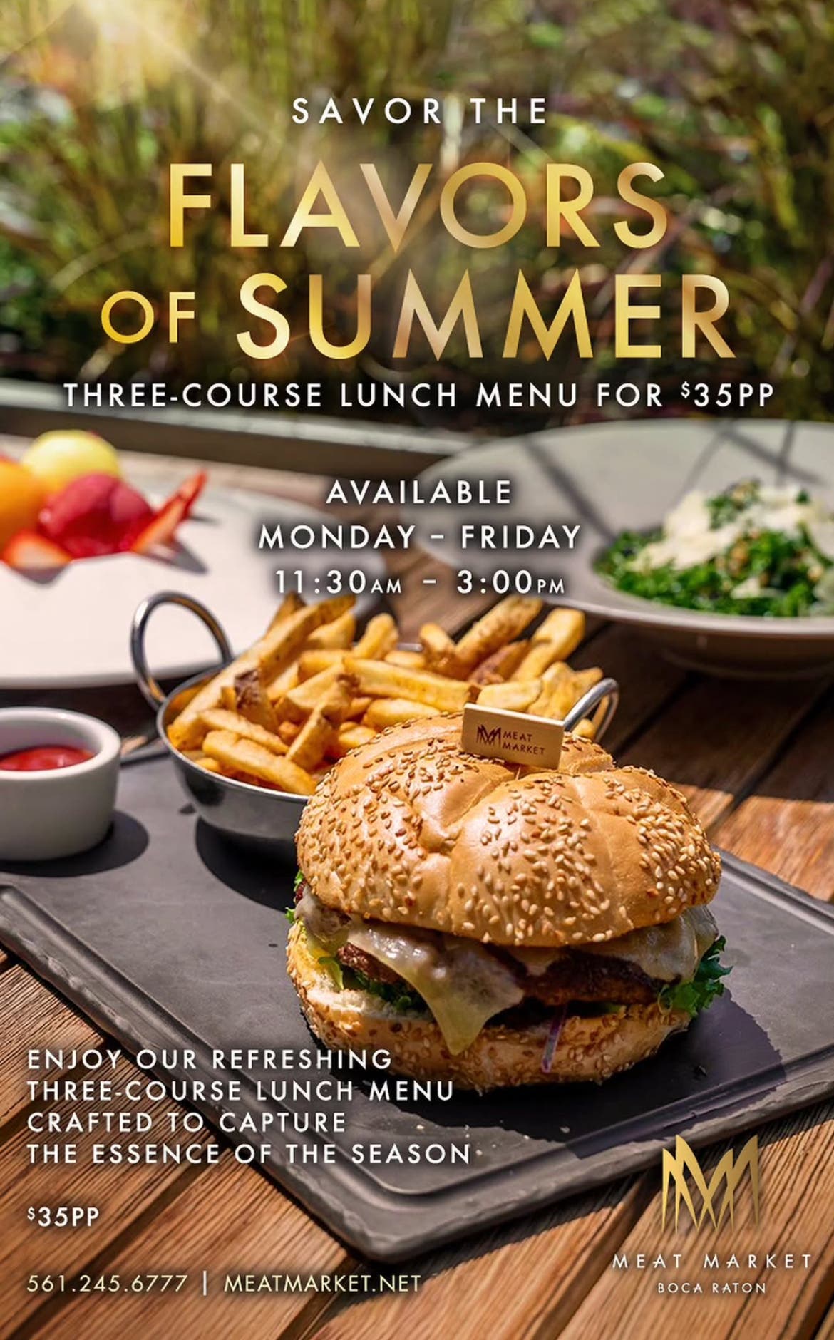 🌞 Savor the Flavors of Summer at Meat Market Boca Raton 🌴