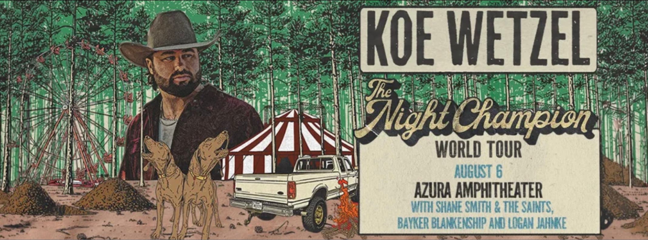 Koe Wetzel & Shane Smith and The Saints at Azura Amphitheater