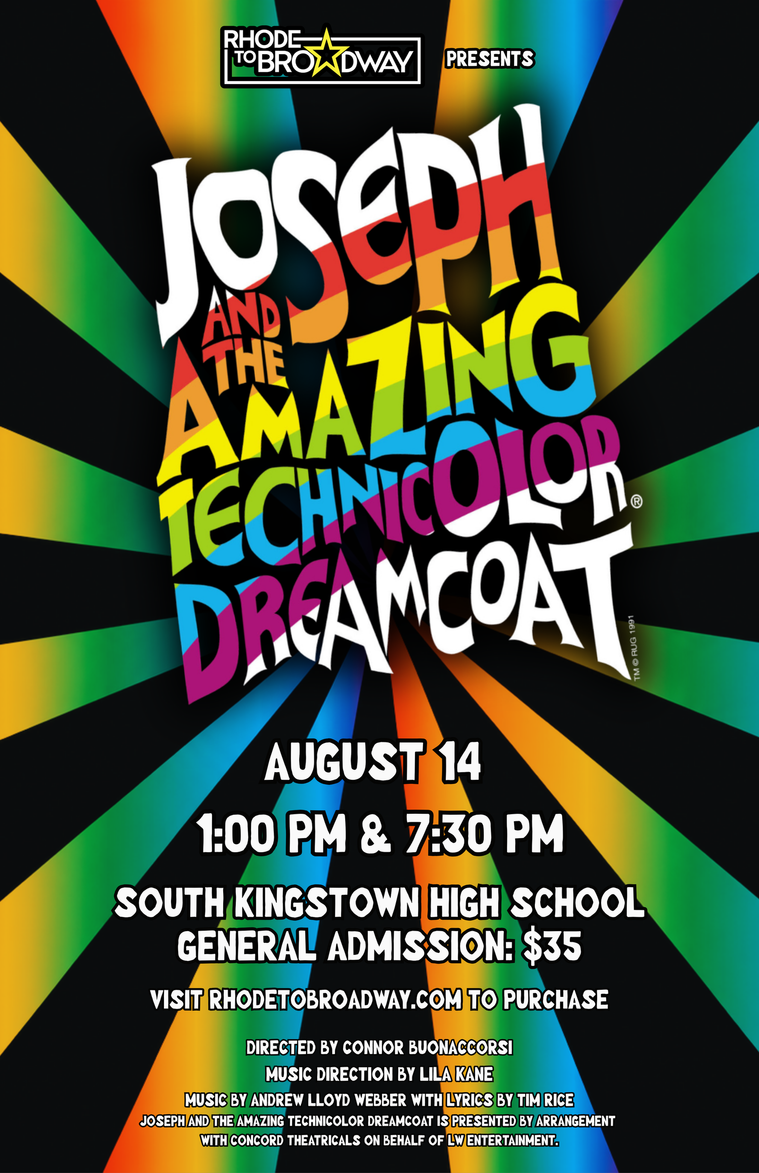 Rhode to Broadway Presents - Joseph And The Amazing Technicolor Dreamcoat