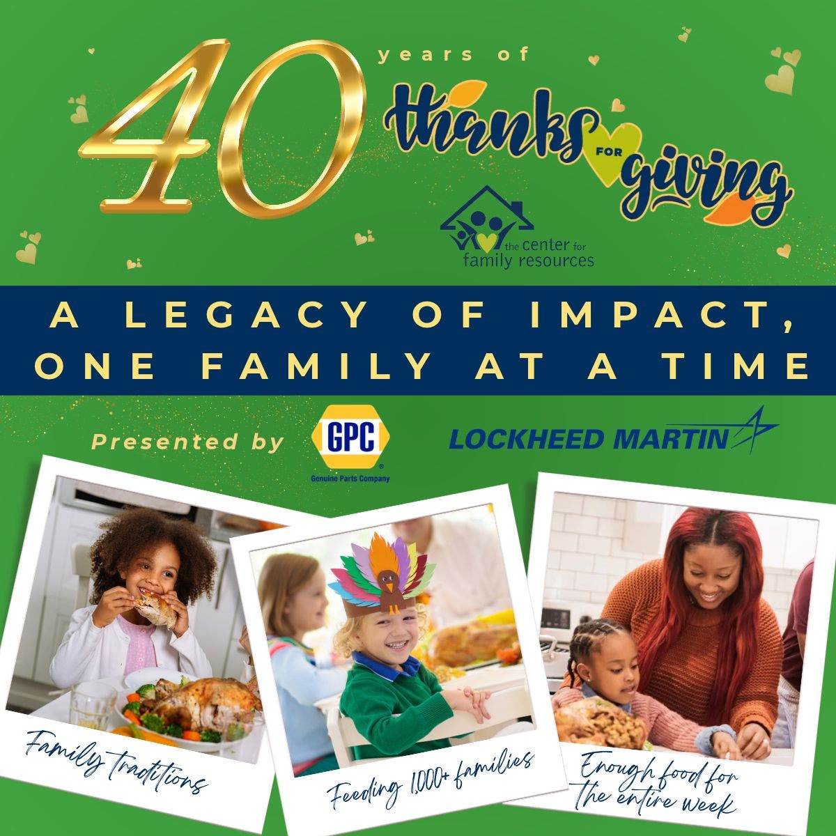 The 40th Annual Thanks for Giving Food Drive