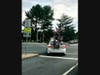 It is a driving violation to occlude license plates and obstruct view from windows.