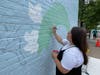 Leilani Romero, owner of Leilani Design House LLC, created the mural in August.
