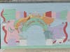 A new mural at the entrance to Leesburg Premium Outlets.