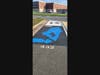A picture of the student's parking space after Weiskopf painted over it with blue paint on Aug. 12.