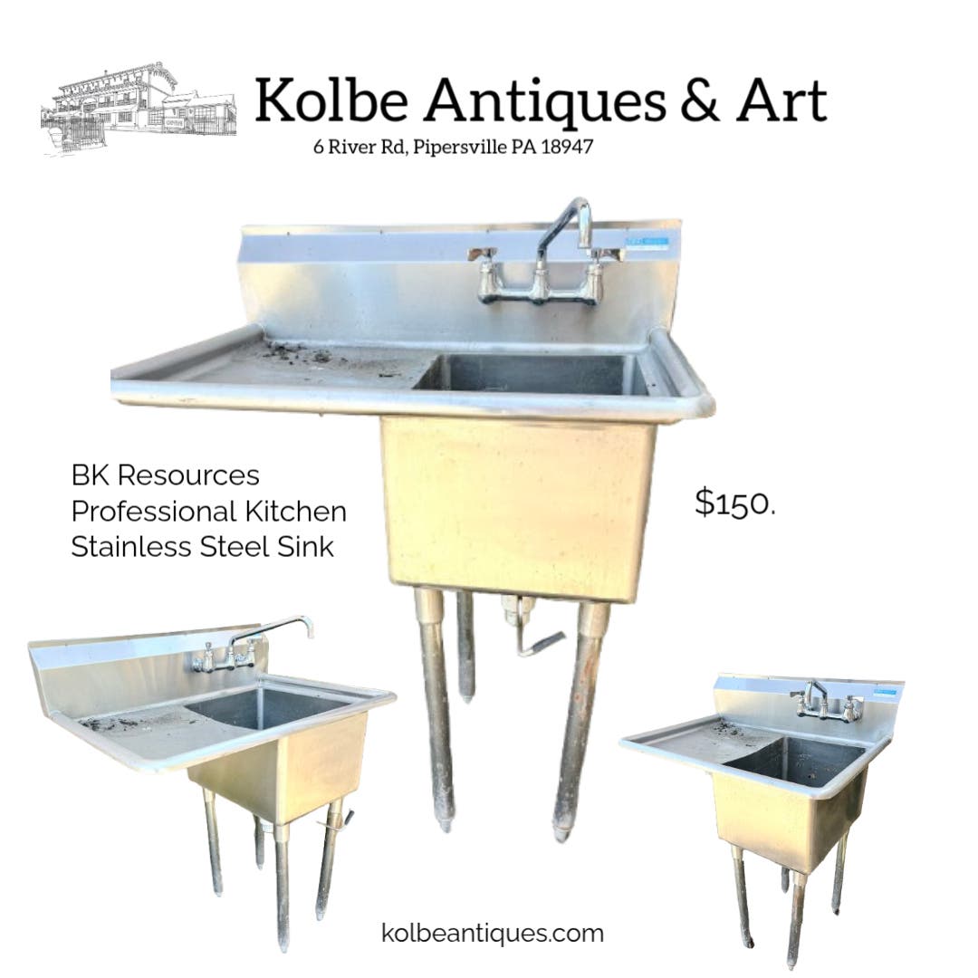 BK Resources Professional Kitchen Stainless Steel Sink