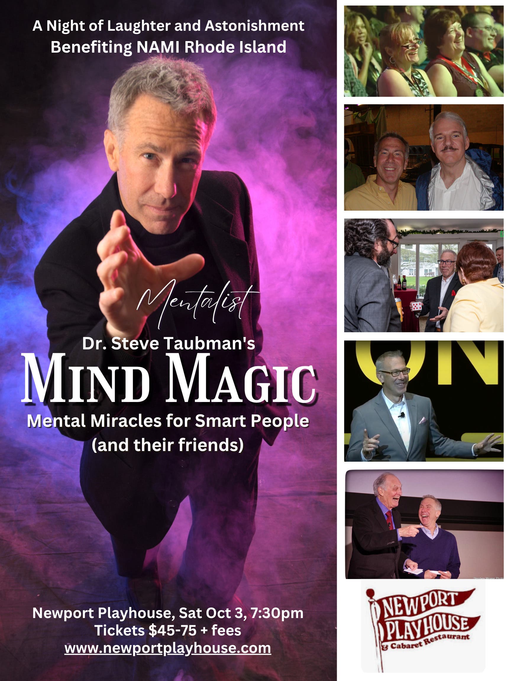 Dr. Steve Taubman's Mind Magic: A Night of Laughter and Astonishment... Benefiting NAMI RI