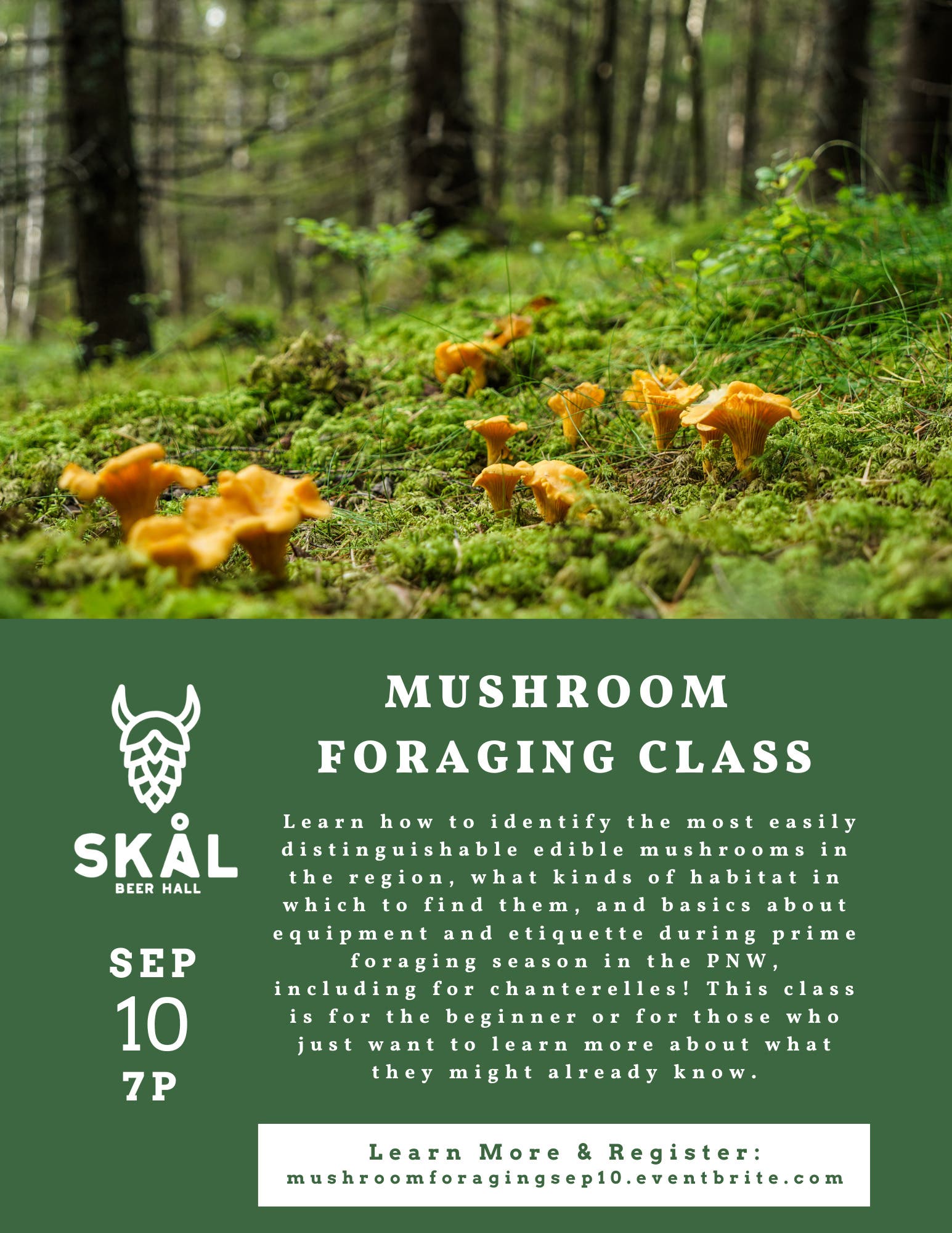 Mushroom Foraging Basics Class