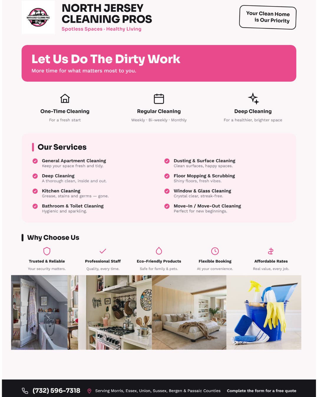 Morris County House Cleaning – Free Quotes, Residential & Commercial