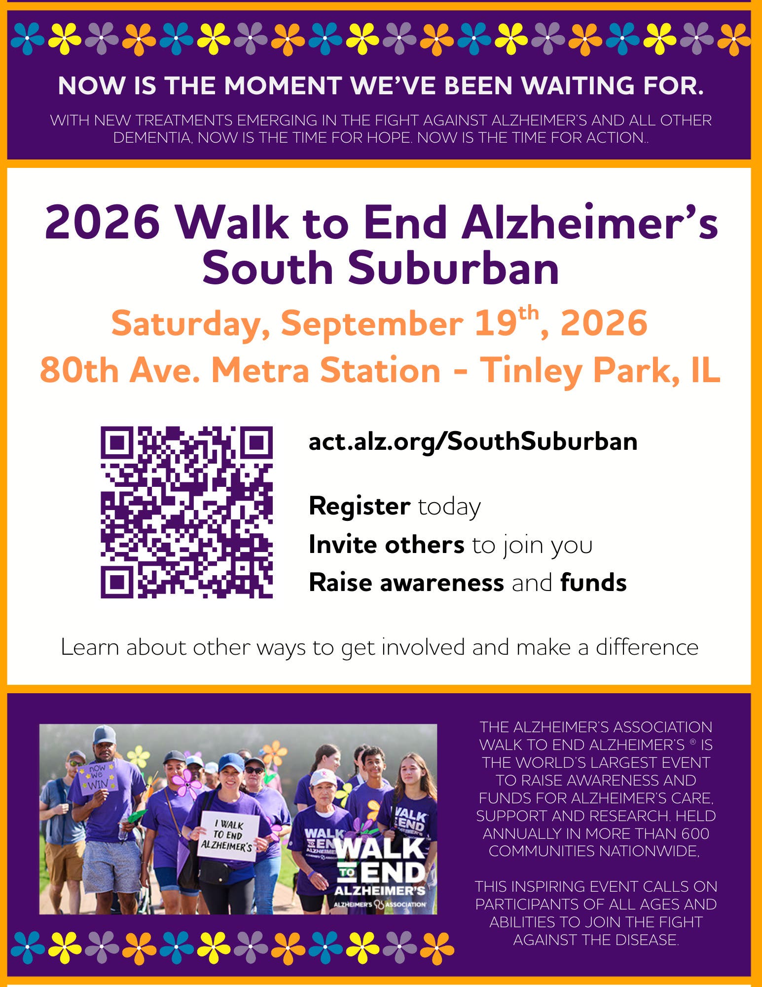 2026 Walk to End Alzheimer's South Suburban