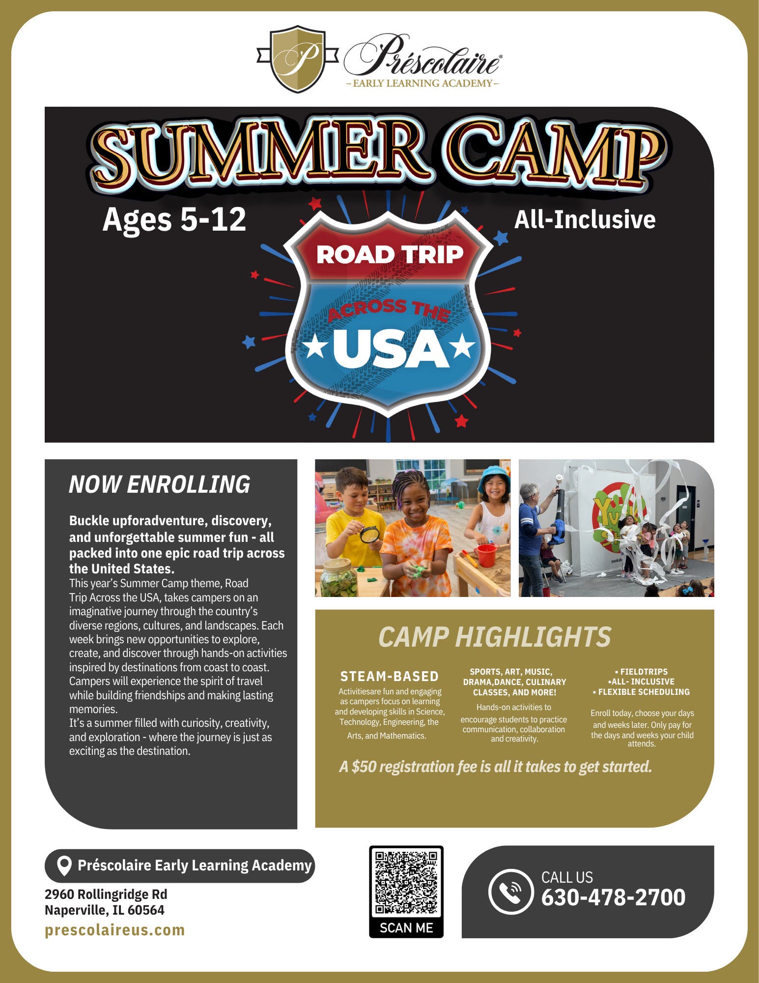 "Road Trip Across America" Summer Camp!
