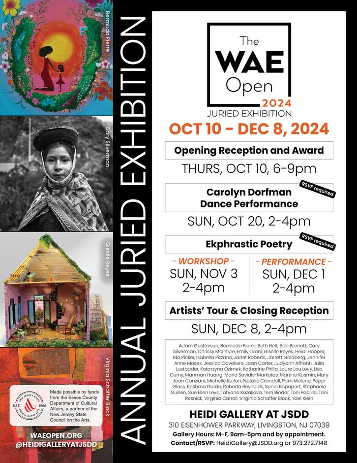 Oct 10 Heidi Gallery at JSDD The WAE Open 2024 Third Annual Juried