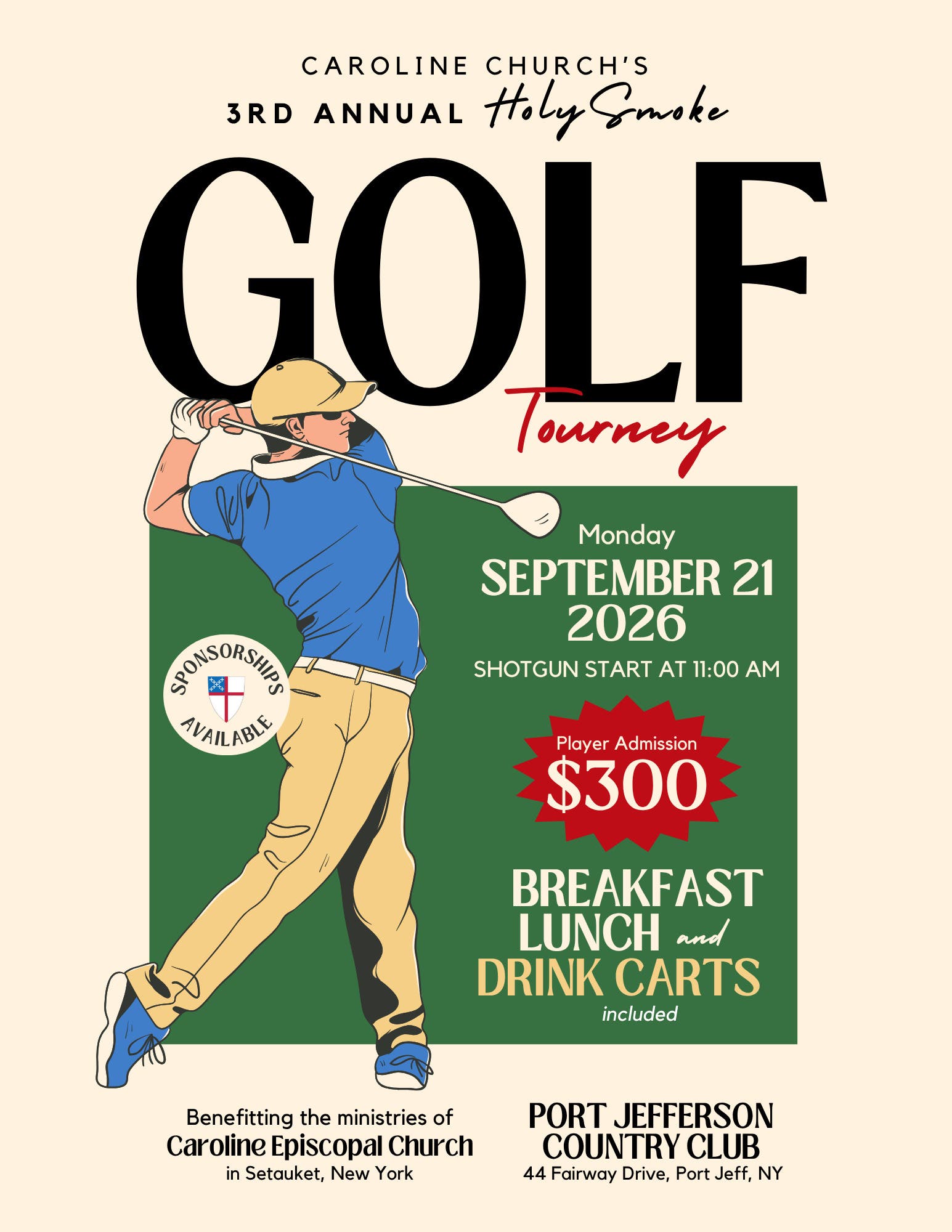 Caroline Episcopal Church’s 3rd Annual “Holy Smoke” Golf Tourney