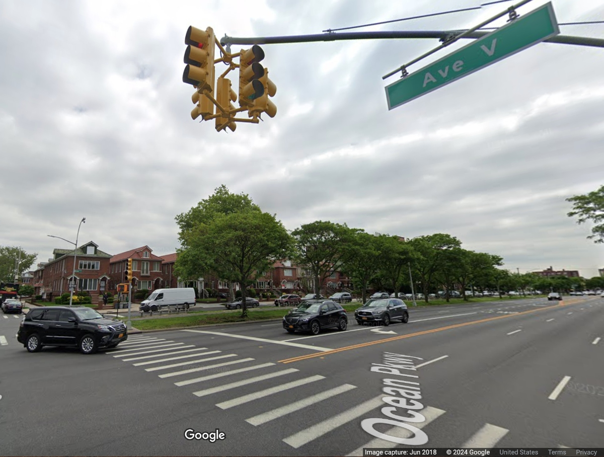 Ocean Parkway and Avenue V.