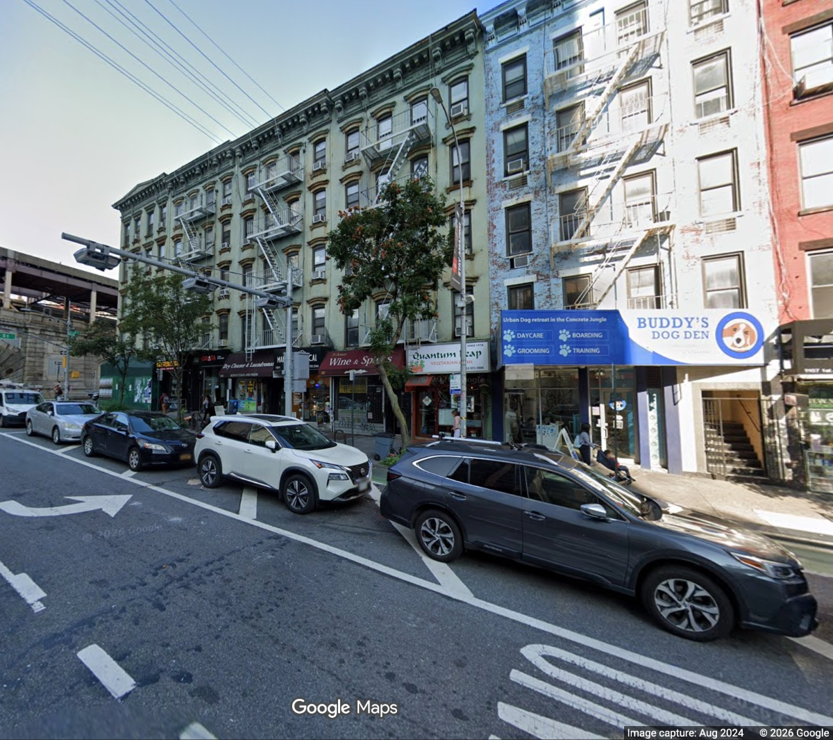 The development company, First Sigma, has filed a request to allow for a 495-foot tower at 1097 First Ave., ﻿near East 60th Street. The site currently holds five small walk-up apartment buildings, and is not zoned for the tower.