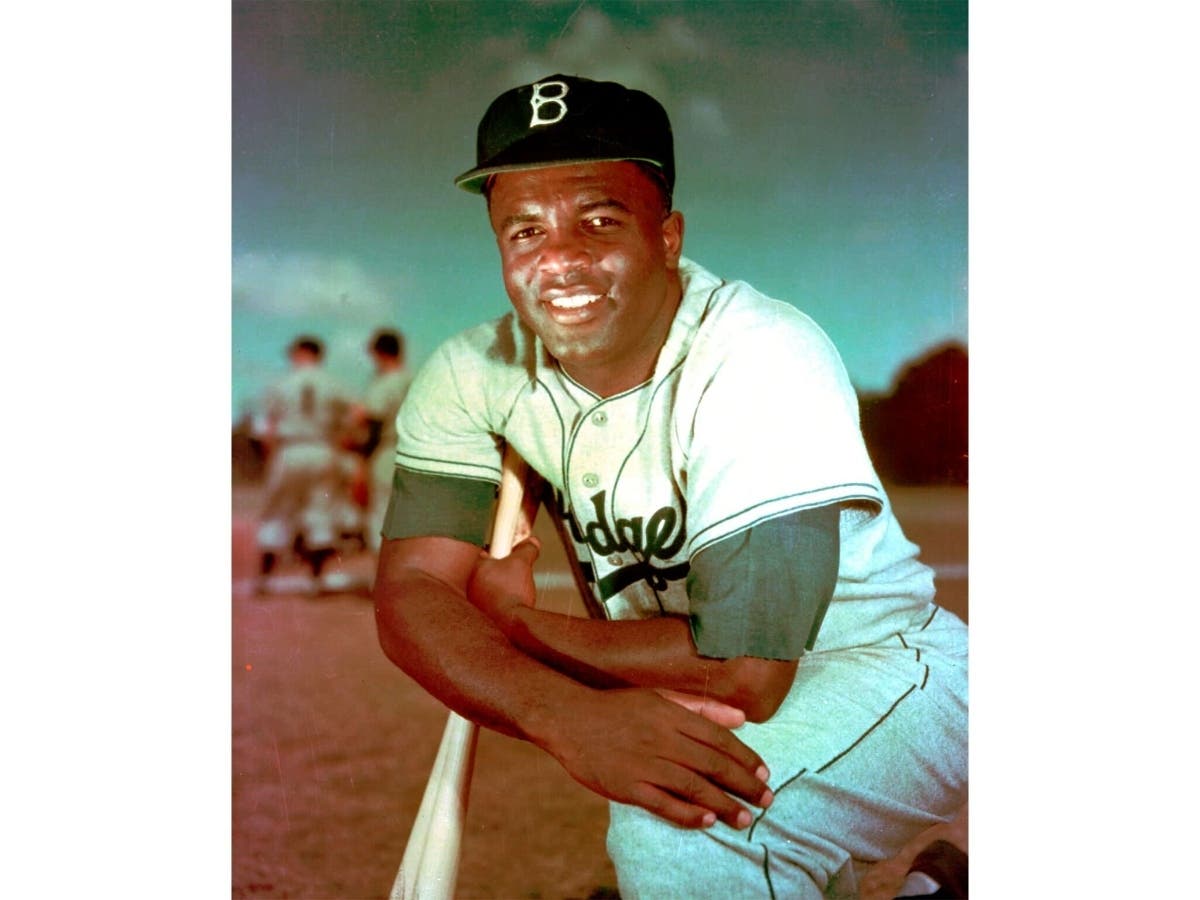 Jackie Robinson, infielder for the Brooklyn Dodgers, poses in May of 1952. 