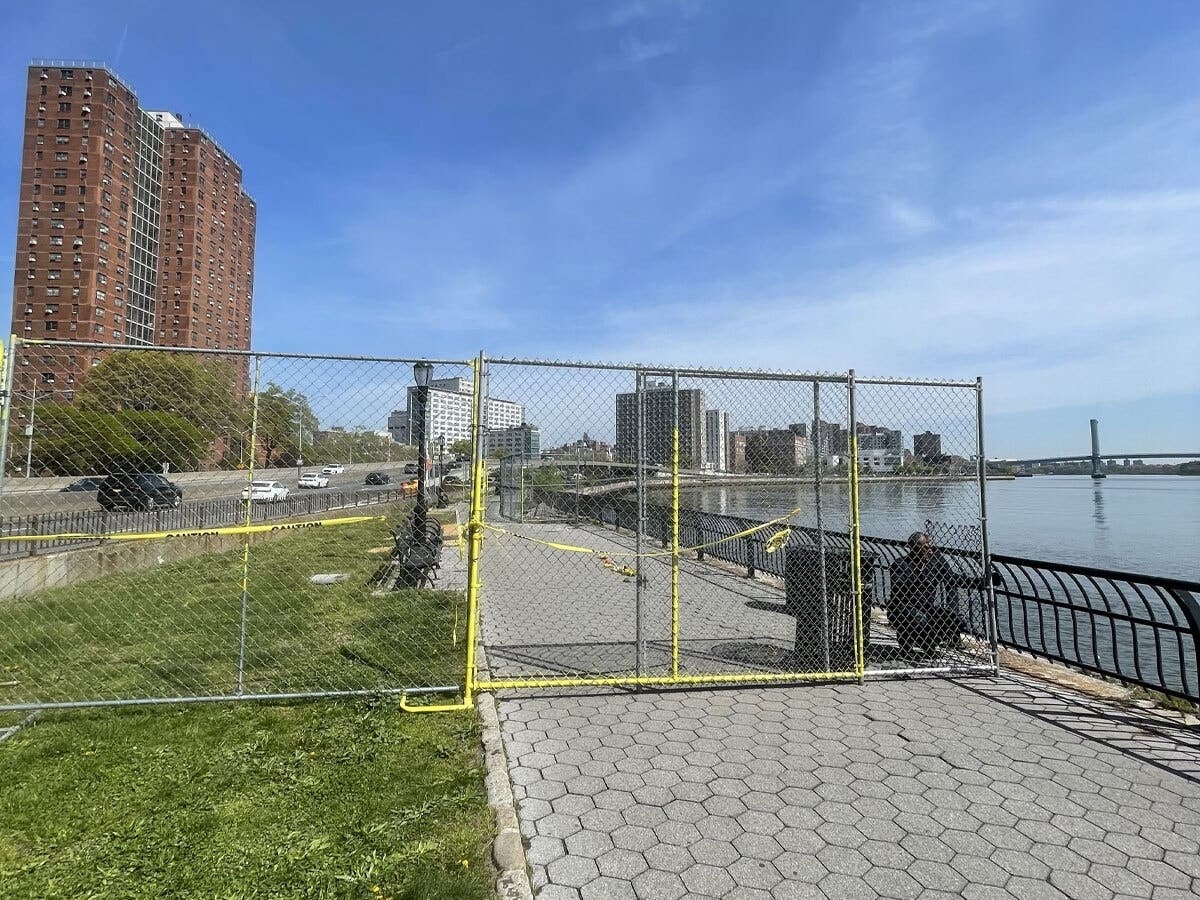 Friends of the East River Esplanade founder Jennifer Ratner told Patch the closure is disrupting people's routines and commutes, as well as underscoring years of deferred repairs along the Esplanade.