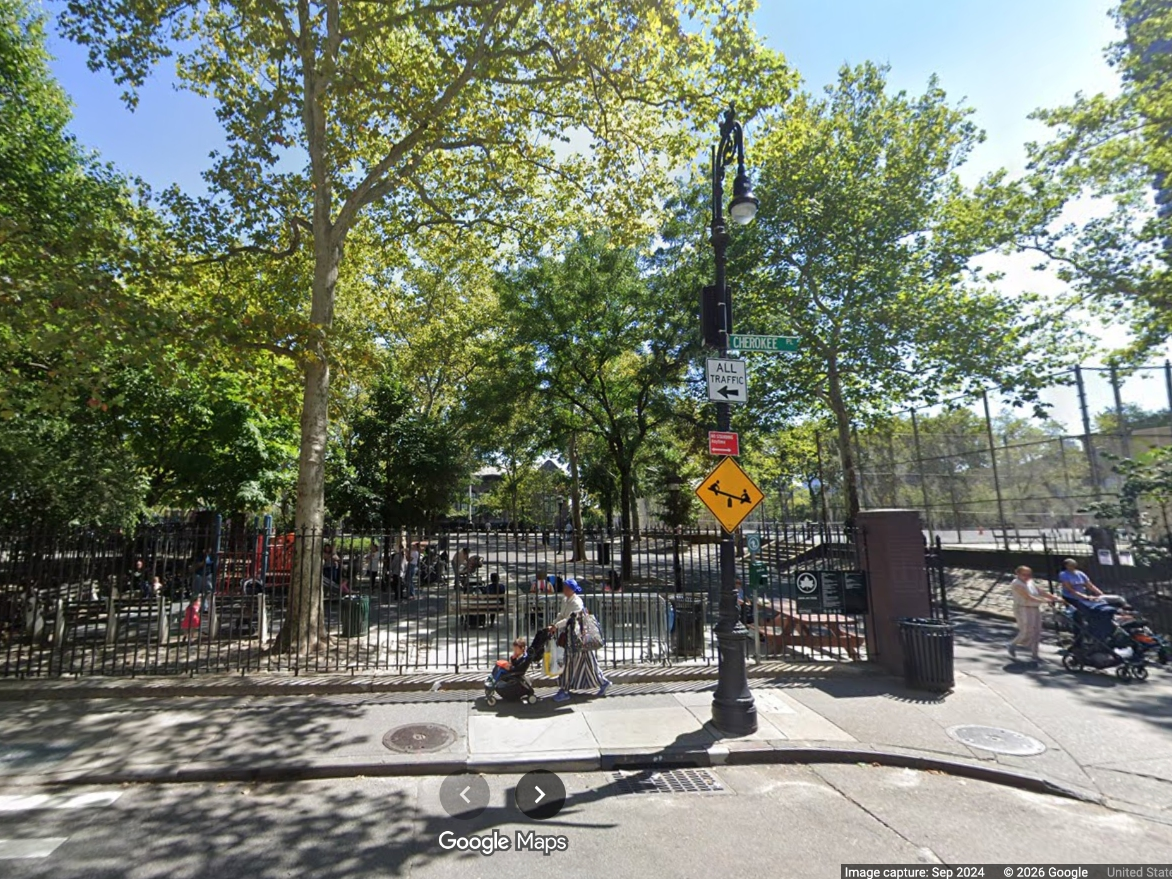 The child was left behind at John Jay Park, three blocks from the preschool.