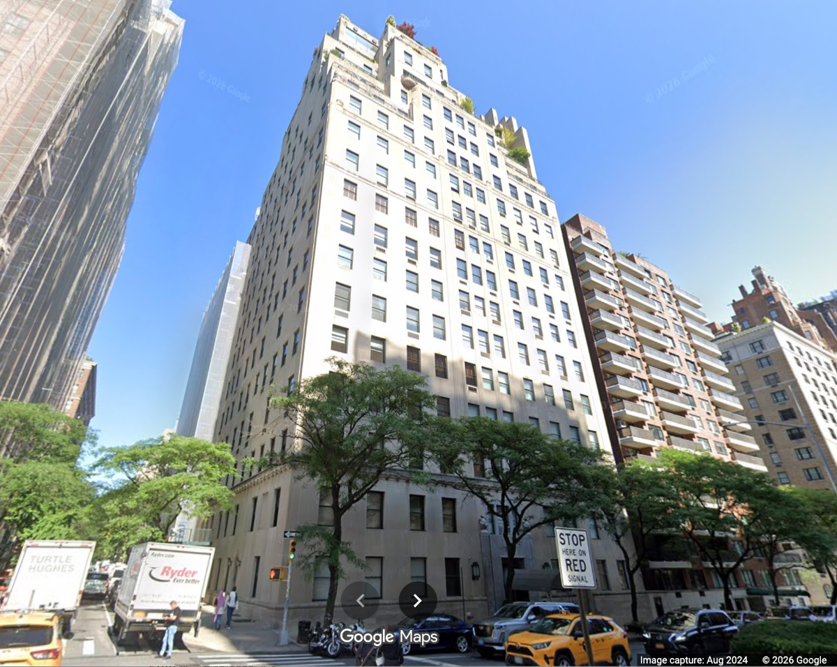 The chart-topping co-op is located at 740 Park Ave., on East 71st Street.