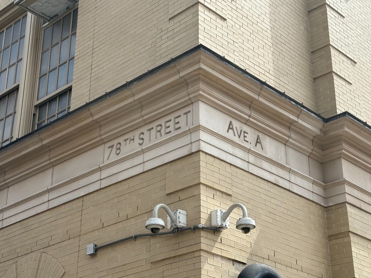 P.S. 158 on York Avenue between East 77th Street and East 78th Street has the last remaining Avenue A sign north of 14th Street.