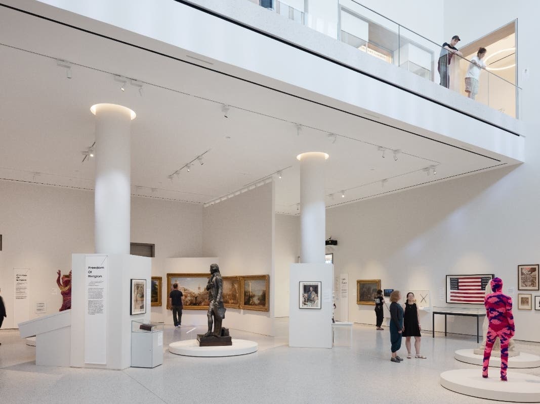 The Klingenstein Family Gallery, located on the first floor of the Tang Wing for American Democracy at The New York Historical.