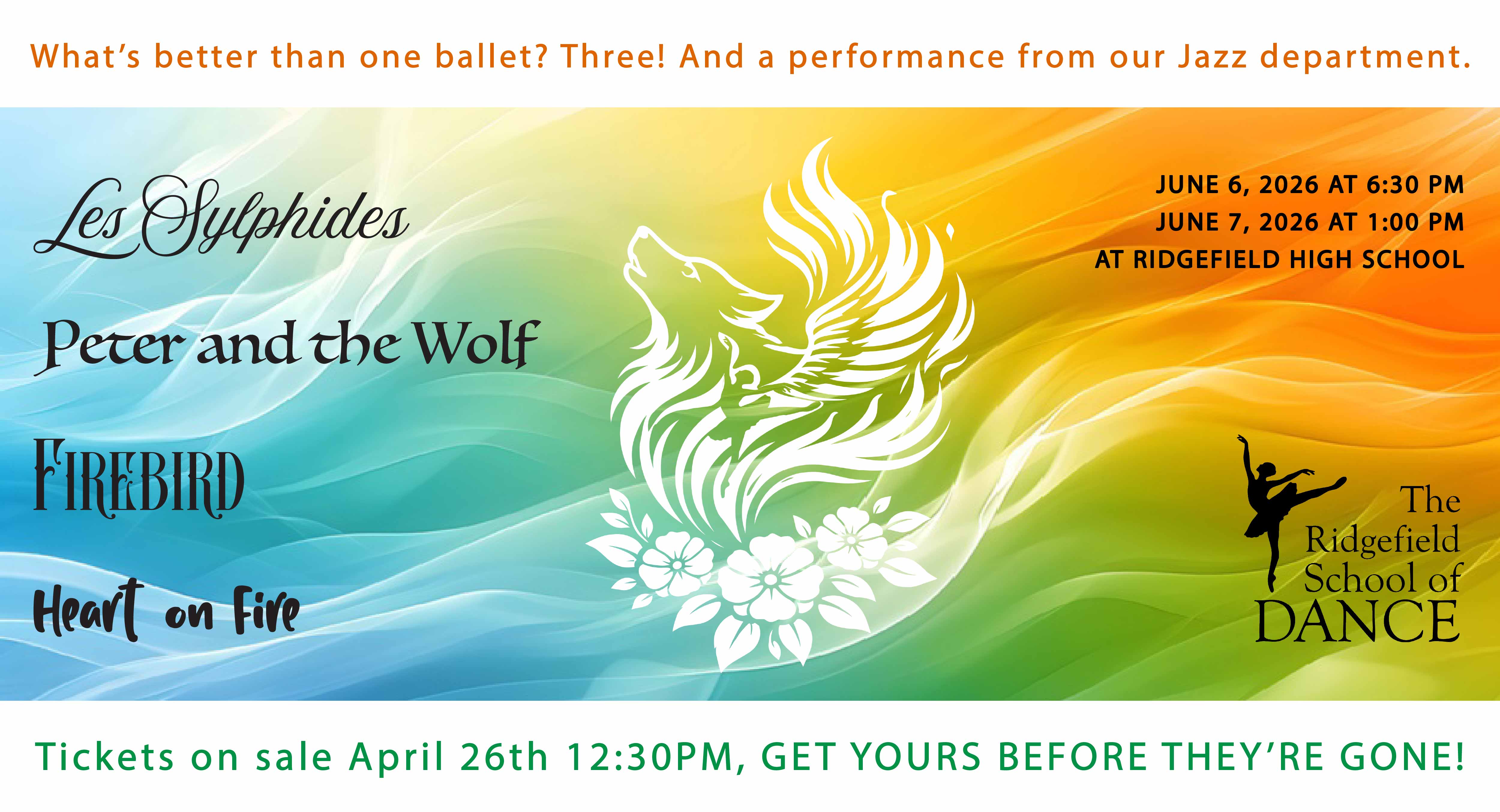 Peter and the Wolf, Firebird, Les Sylphides, and Heart on Fire by The Ridgefield School of Dance