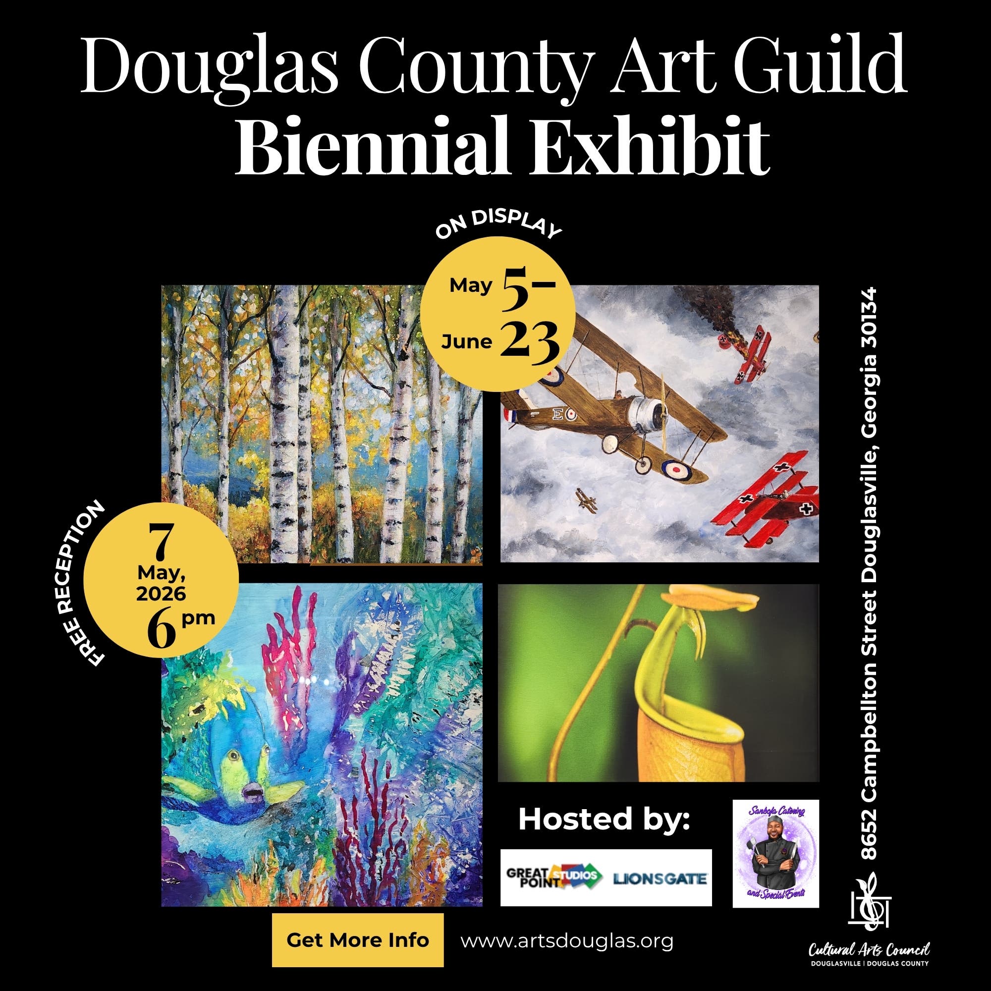 FREE Reception: Douglas County Arts Guild Biennial Exhibit
