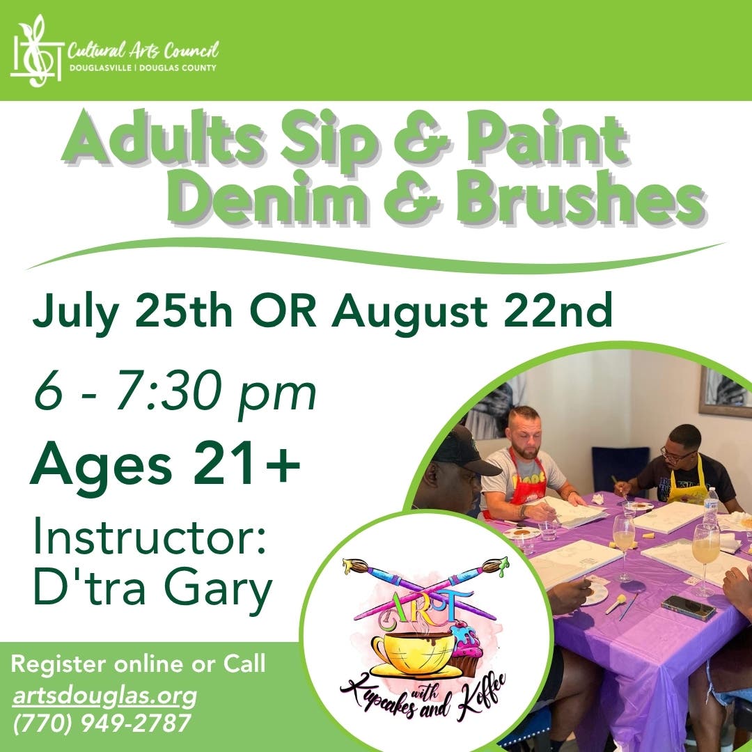 Adults Sip & Paint: Denim & Brushes