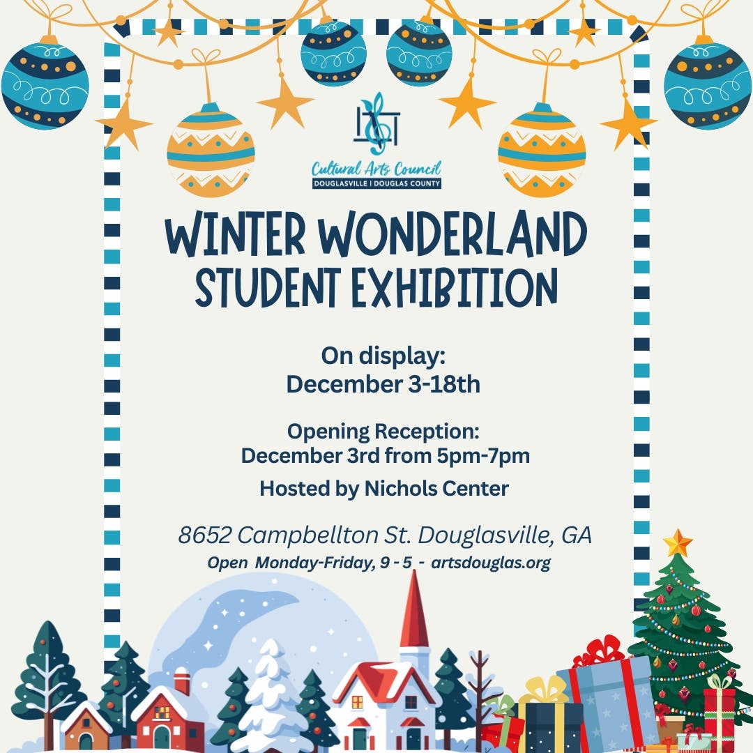 FREE EXHIBIT RECEPTION – Winter Wonderland Student Exhibit