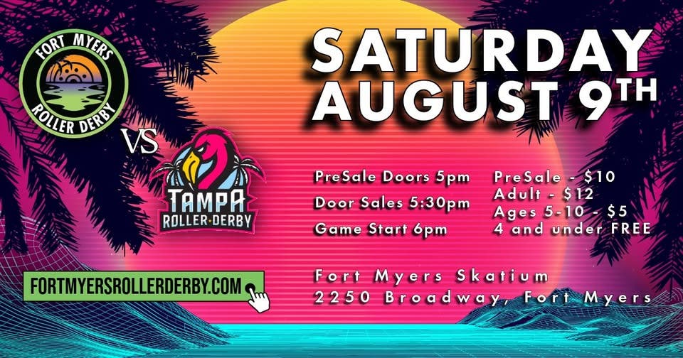 Fort Myers Roller Derby will take on Tampa Roller Derby 