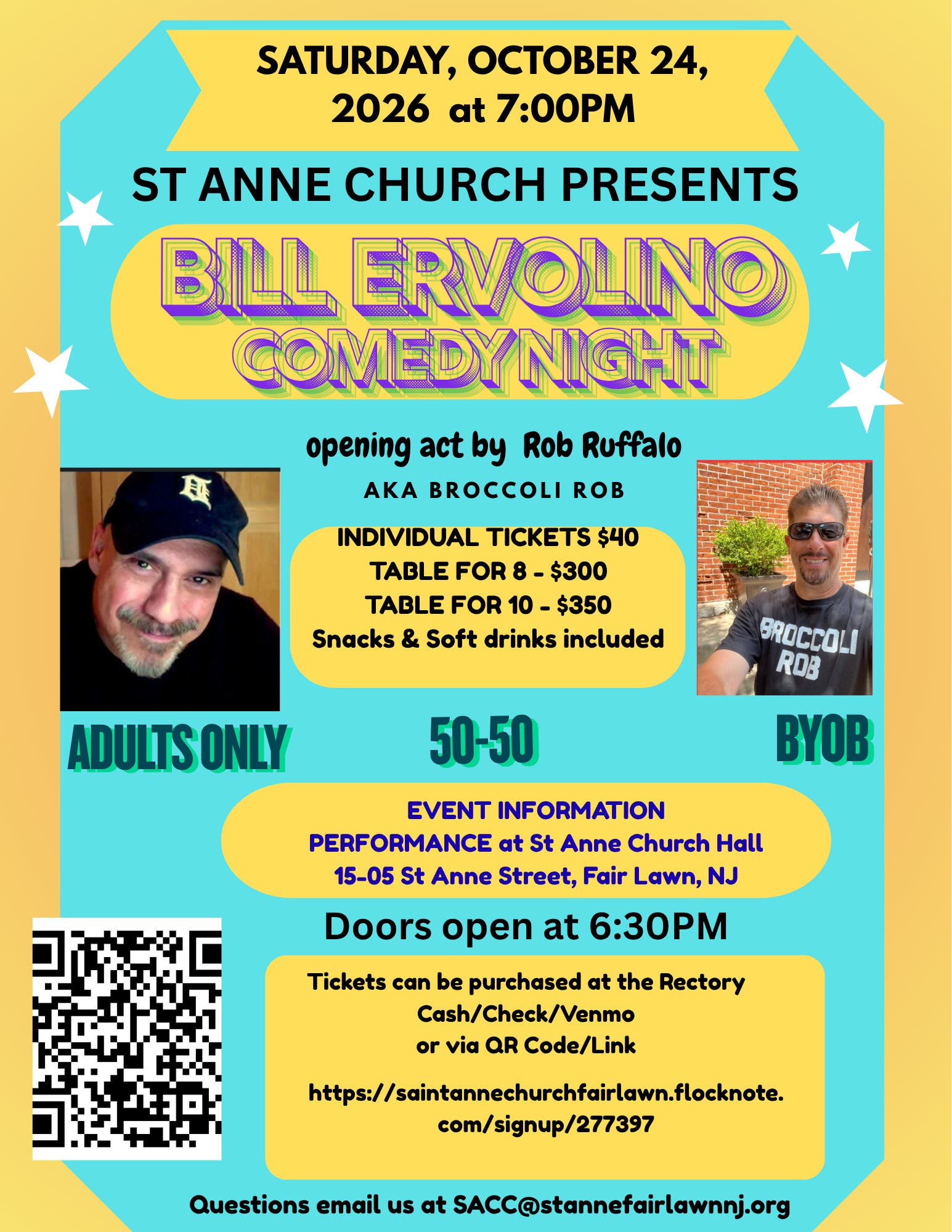 Bill Ervolino Comedy Night
