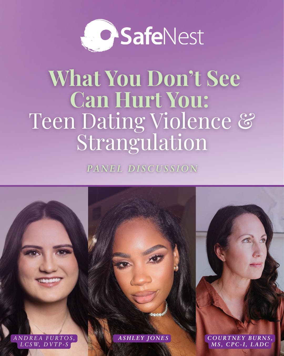 SafeNest to host February 19 Panel Discussion for Teen Dating Violence Awareness Month