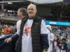 Gary Brown, an Advocate Health Care patient, helped unfurl the Bear Down flag at Soldier Field during the Chicago Bears game on Sunday, November 10, 2024.