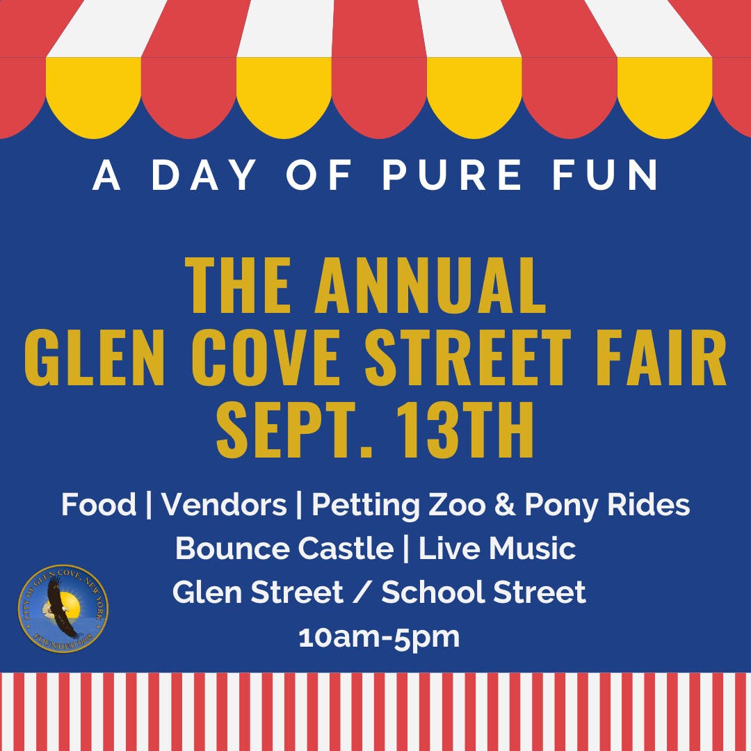 Glen Cove Street Fair Returns – Saturday, September 13, 2025