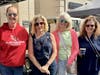 Glen Cove Mayor Pam Panzenbeck with fair volunteers Roni Jenkins, Bernadette Loeffler, and Lori Levy.