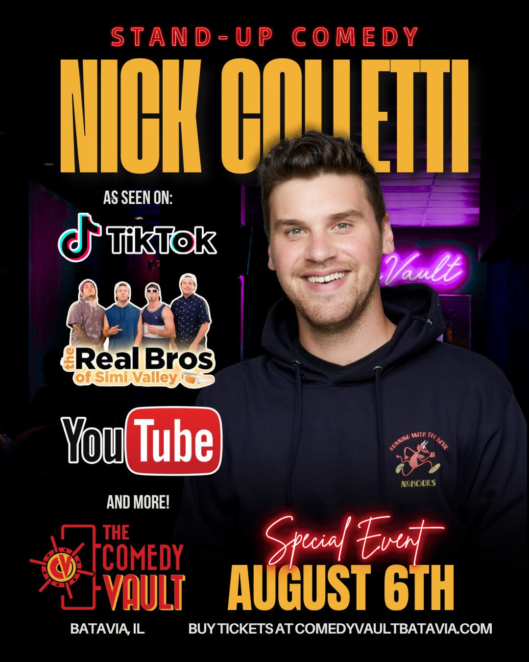 Nick Colletti Stand Up Comedy LIVE @ The Comedy Vault!