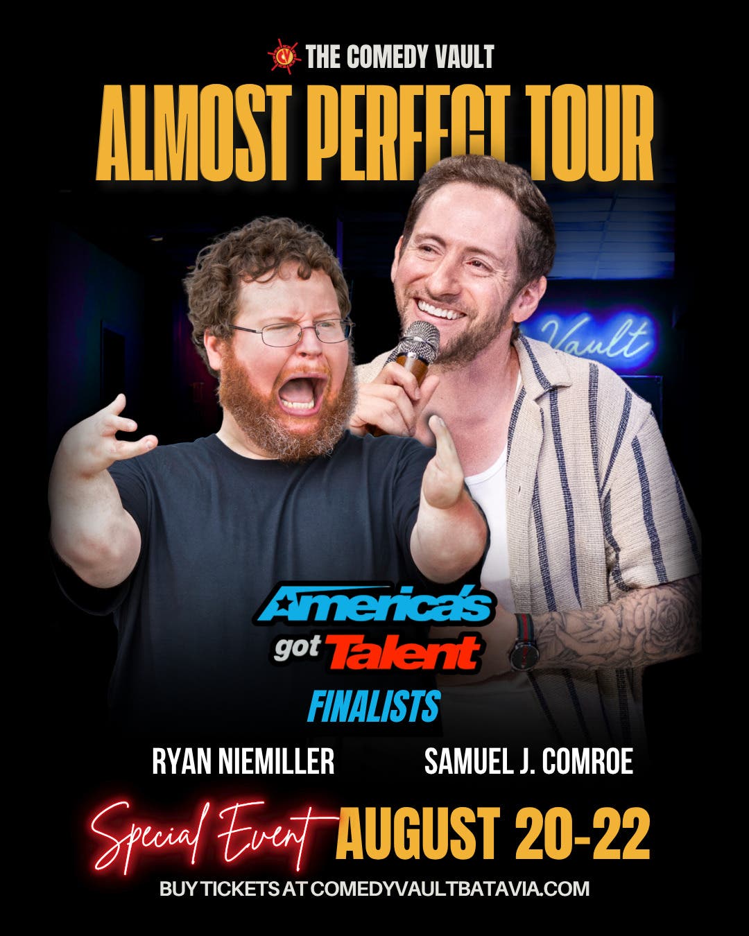Almost Perfect Stand Up Comedy Tour LIVE @ The Comedy Vault!
