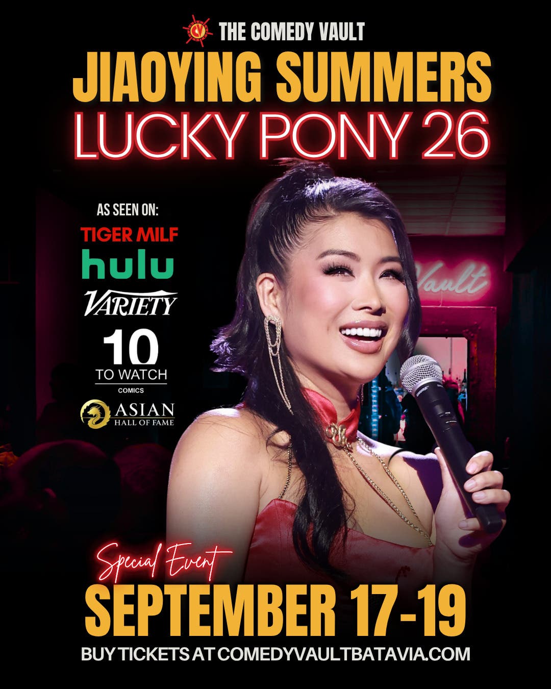 Jiaoying Summers: LUCKY PONY 26 LIVE @ The Comedy Vault!