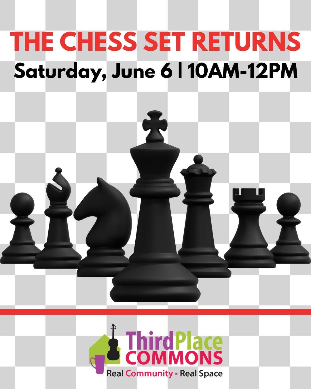 The Giant Chess Set Returns to Third Place Commons