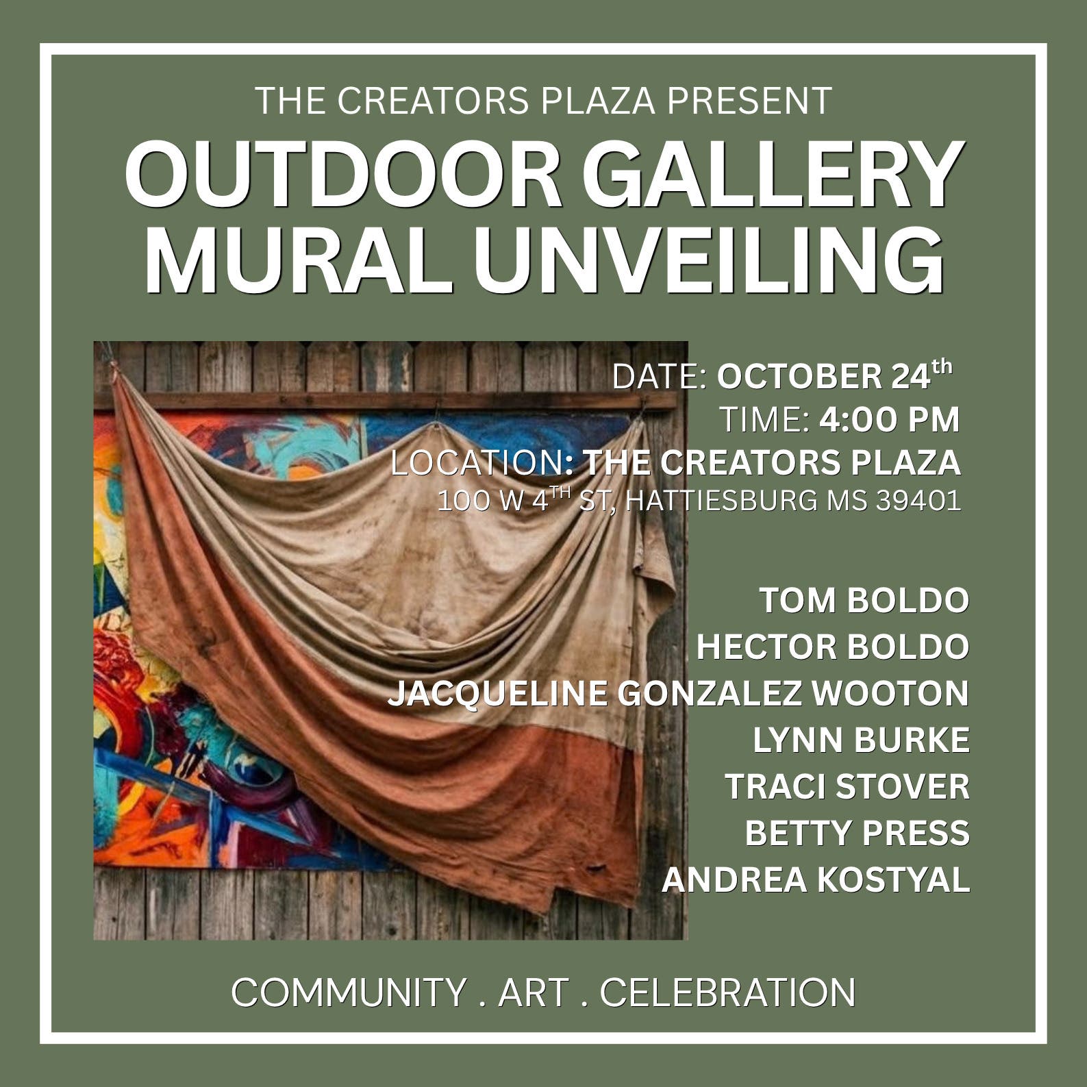 Outdoor Gallery - Mural Unveiling